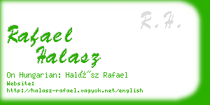rafael halasz business card